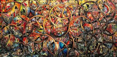 Original Abstract Expressionism Abstract Mixed Media by Kigenza Aimable