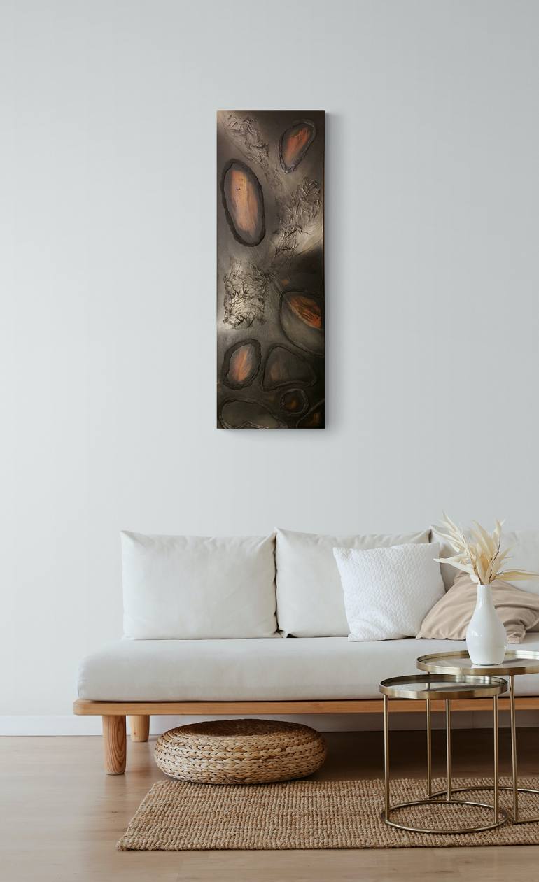 Original Abstract Expressionism Fantasy Mixed Media by Nathalie Lyben