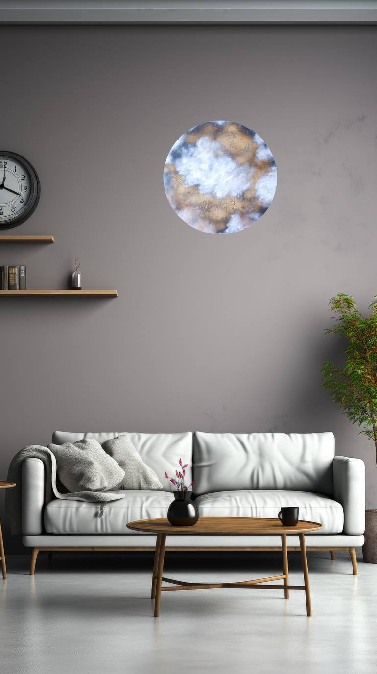 Original Abstract Expressionism Fantasy Mixed Media by Nathalie Lyben