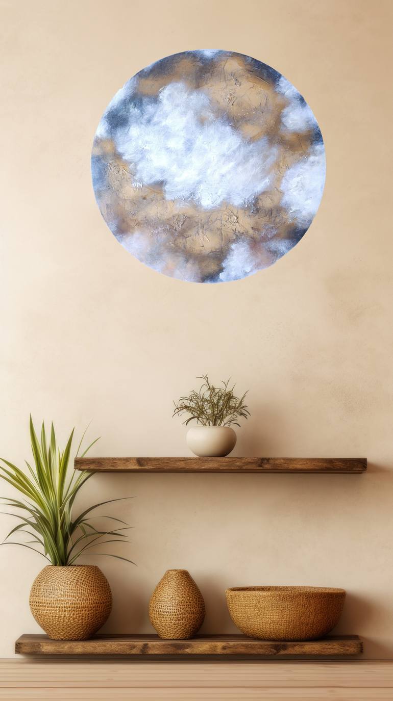 Original Abstract Expressionism Fantasy Mixed Media by Nathalie Lyben