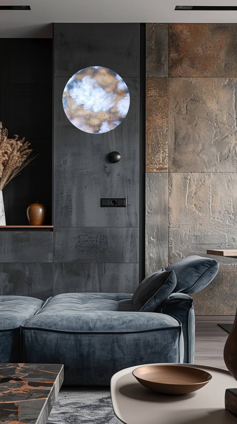 Original Abstract Expressionism Fantasy Mixed Media by Nathalie Lyben