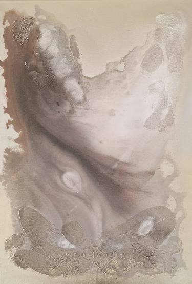 Original Abstract Expressionism Abstract Mixed Media by Nathalie Lyben