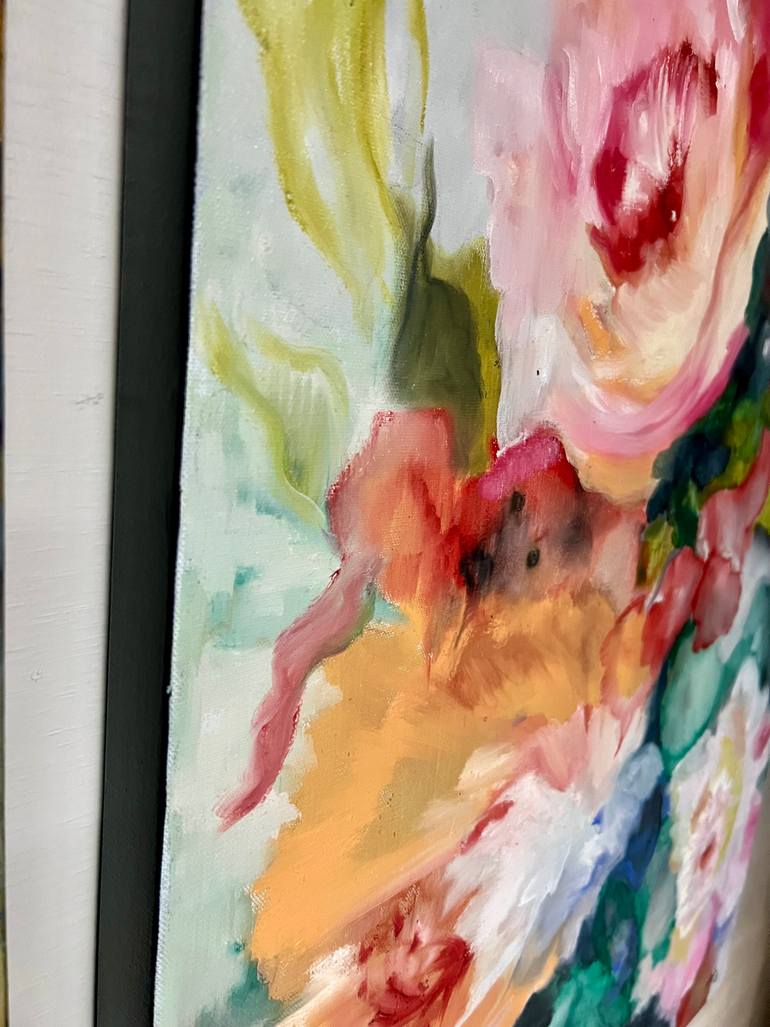 Original Abstract Botanic Painting by Alexandra Higgins