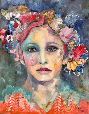 Original Contemporary People Mixed Media by Alexandra Higgins