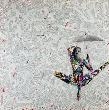 Original Abstract Expressionism Women Mixed Media by Michelle Filips
