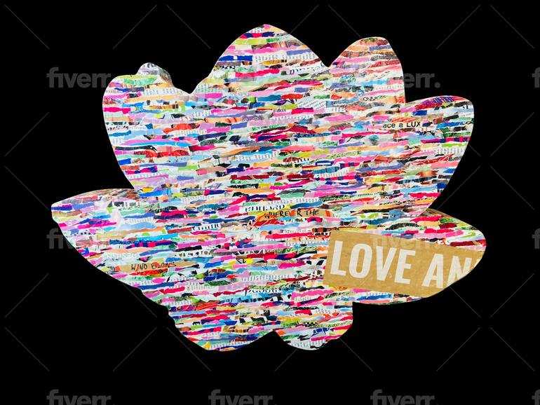 Original Abstract Expressionism Floral Sculpture by Michelle Filips