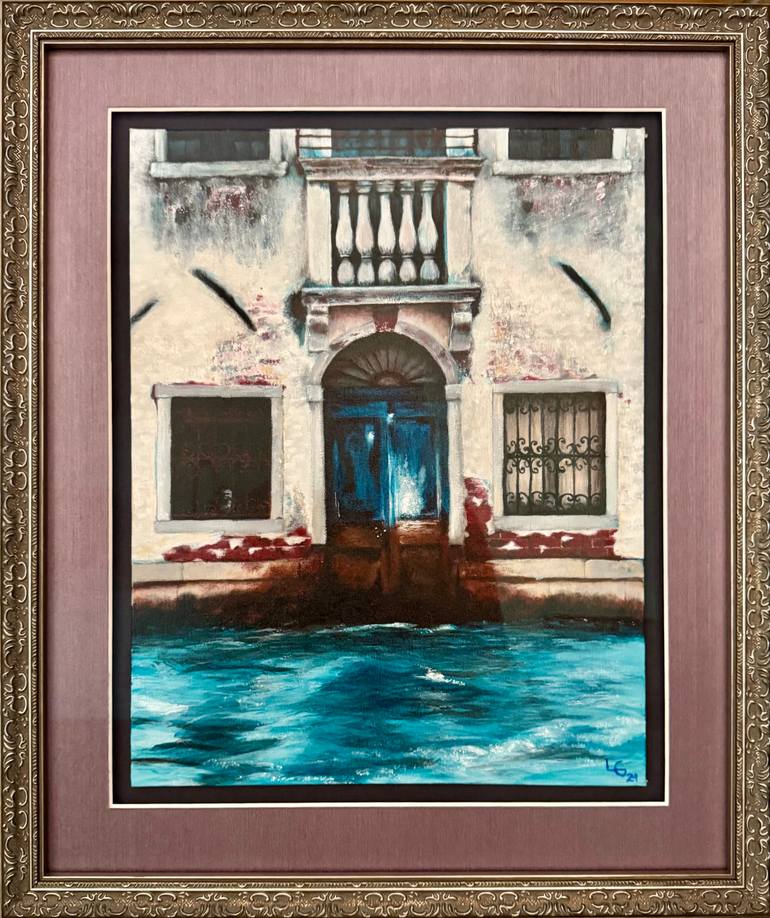 Original Contemporary Cities Painting by Lynnette Grimm