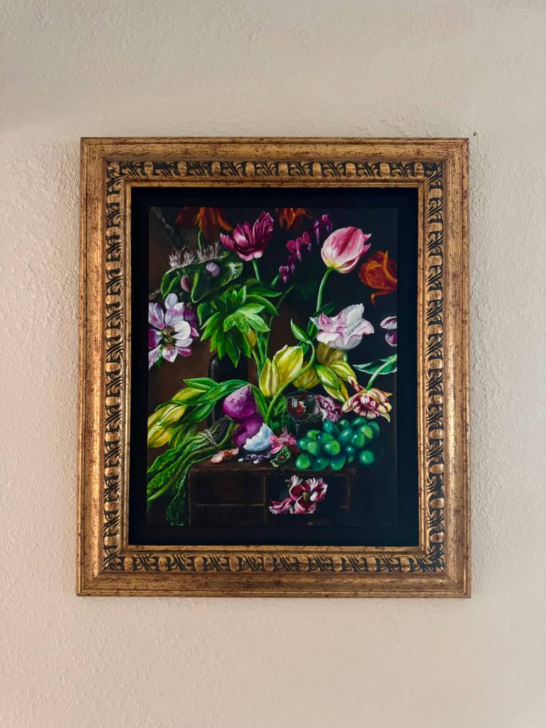 Original Contemporary Botanic Painting by Lynnette Grimm