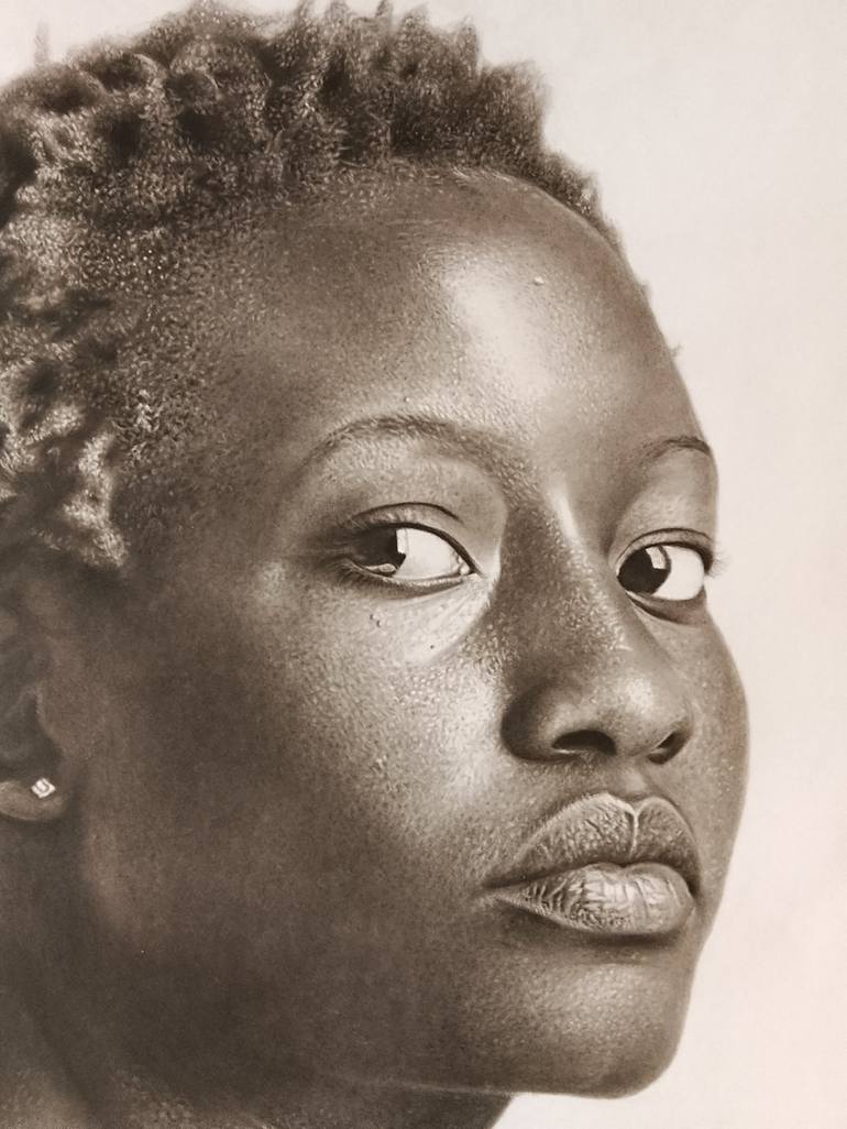 Original Black & White Women Drawing by Afolabi Samuel