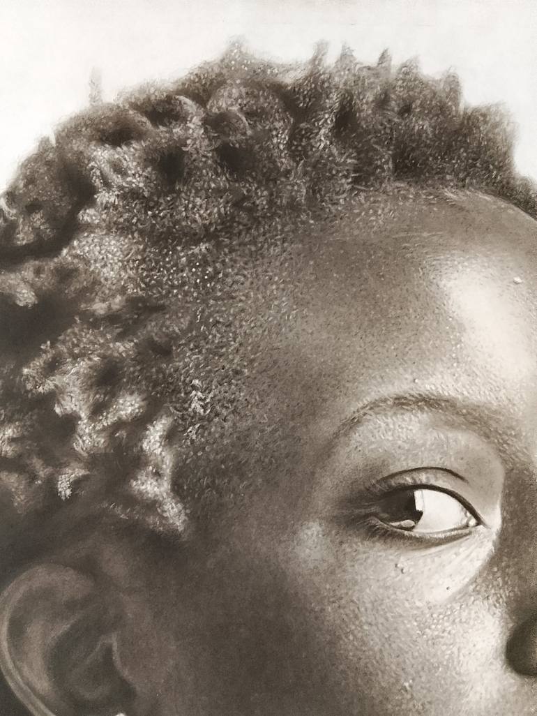 Original Black & White Women Drawing by Afolabi Samuel