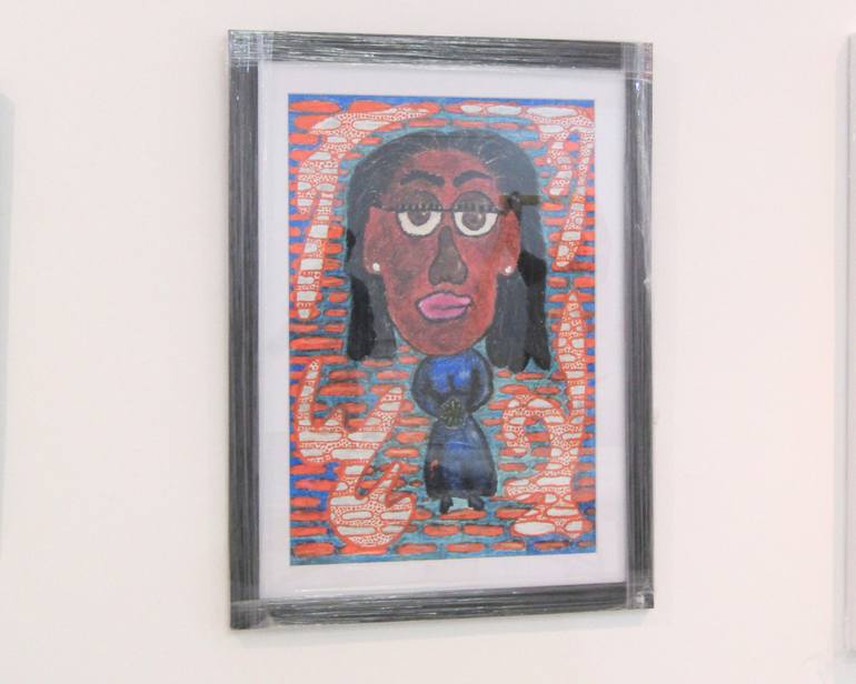 Original Abstract Women Painting by Jacob Butinyana