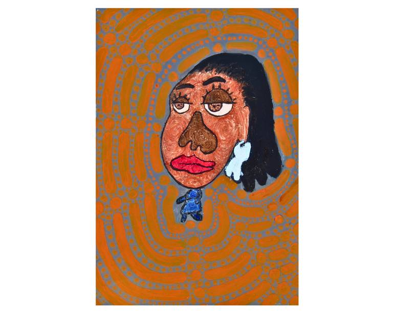 Original Abstract Expressionism Women Paintings by Jacob Butinyana