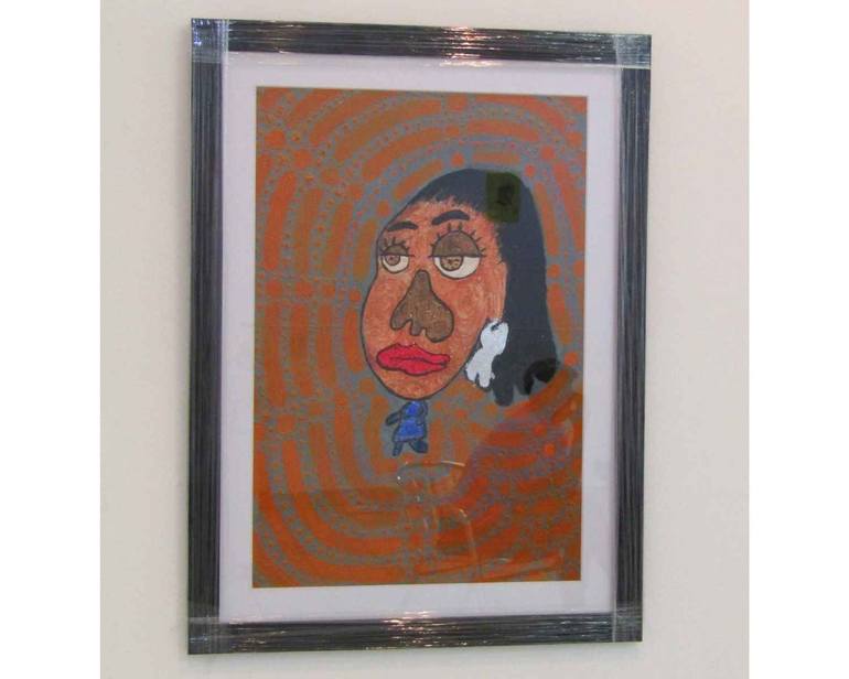Original Abstract Expressionism Women Painting by Jacob Butinyana