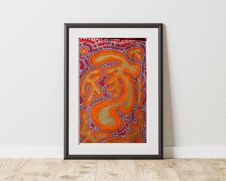 Original Abstract Expressionism Abstract Painting by Jacob Butinyana