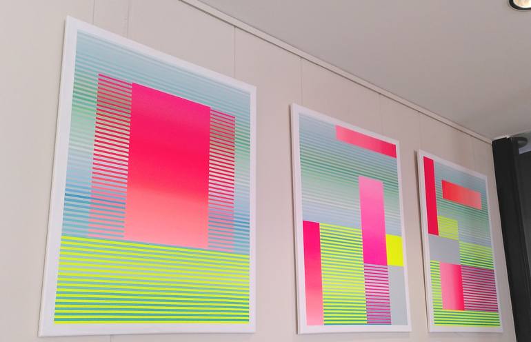 Original Bauhaus Abstract Painting by Wio Karstens