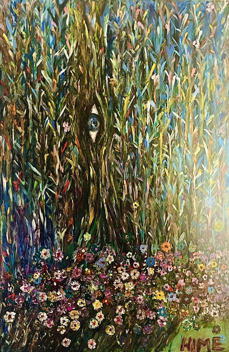 Original Surrealism Nature Painting by Sharzad Hime