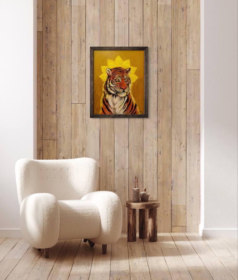 Original Figurative Animal Painting by Jaison Sebastian P