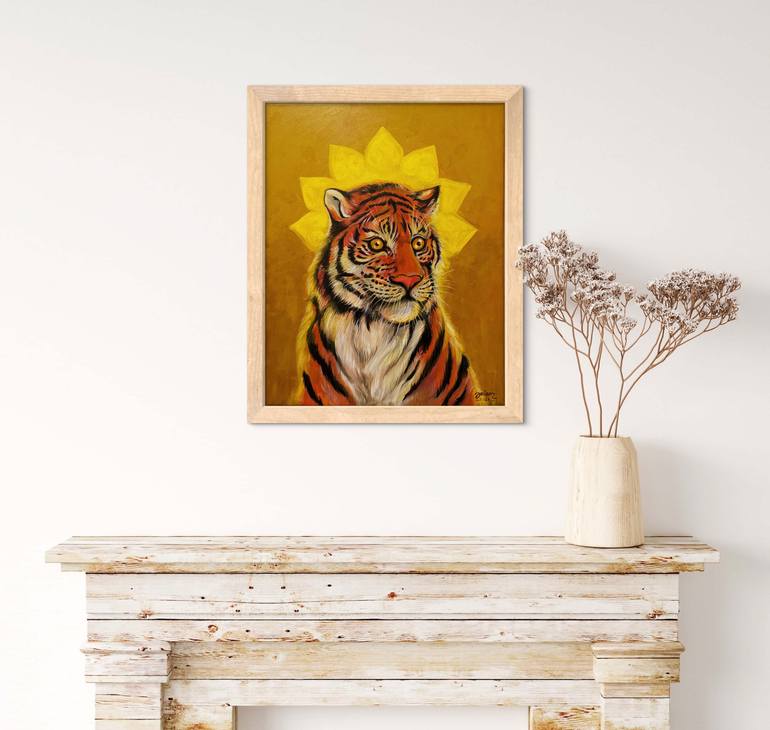 Original Figurative Animal Painting by Jaison Sebastian P