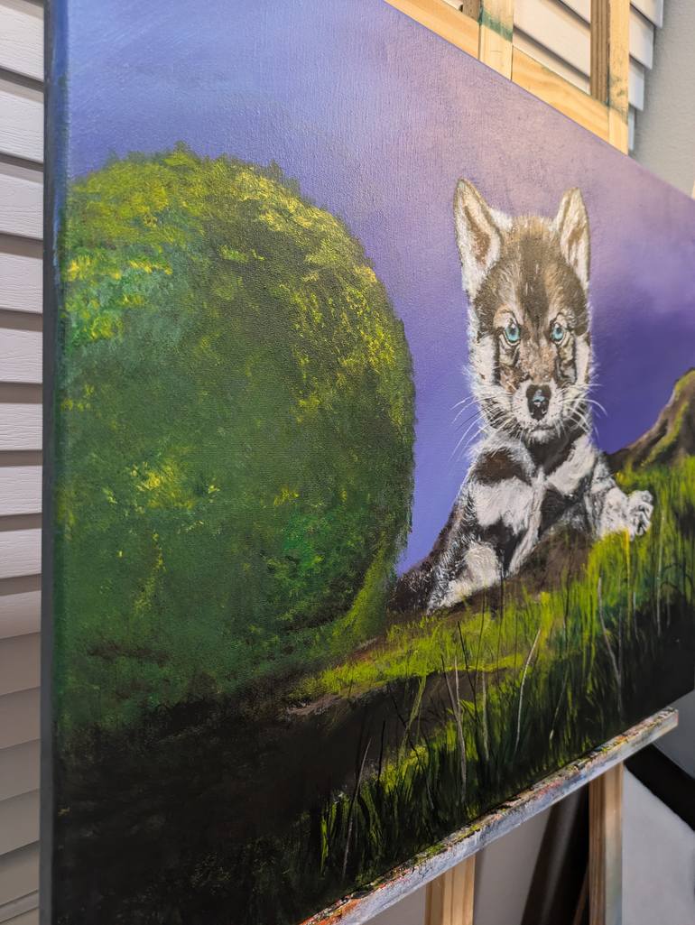 Original Realism Animal Painting by Elena Danner