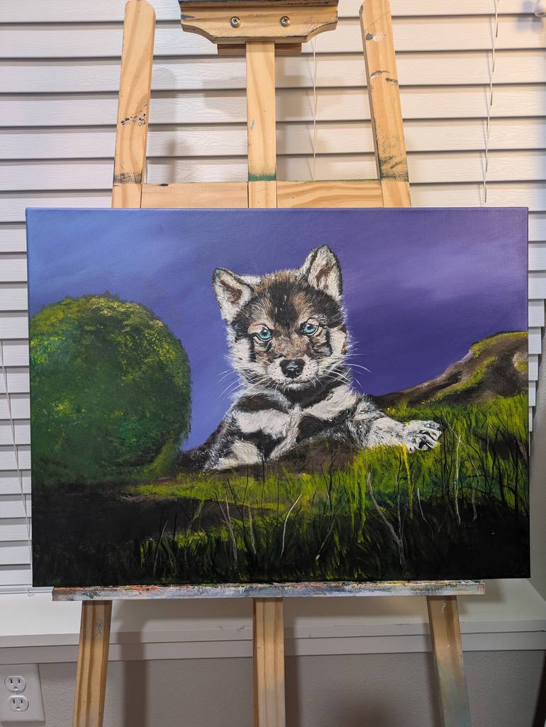 Original Realism Animal Painting by Elena Danner
