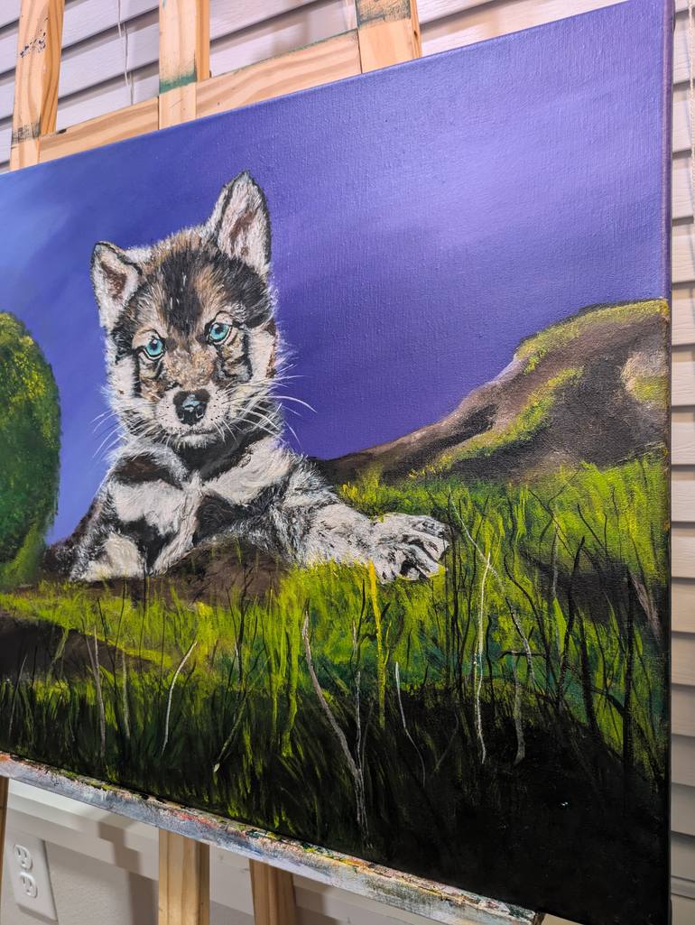Original Realism Animal Painting by Elena Danner