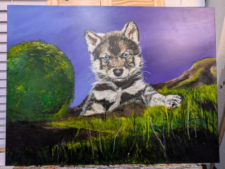 Original Realism Animal Painting by Elena Danner