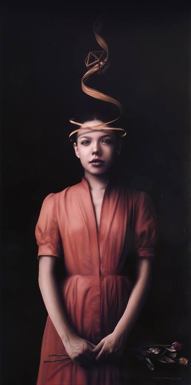 Original Contemporary Classical Mythology Painting by Lamberto Melina