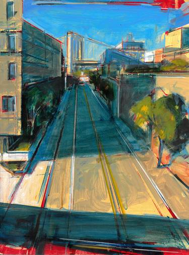 Saatchi Art Artist Tom Voyce; Paintings, “Towards Brooklyn Bridge 2” #art