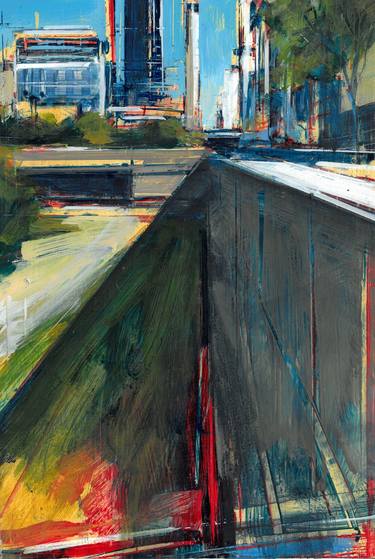 Original Abstract Cities Paintings by Tom Voyce