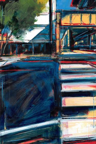 Original Abstract Cities Paintings by Tom Voyce