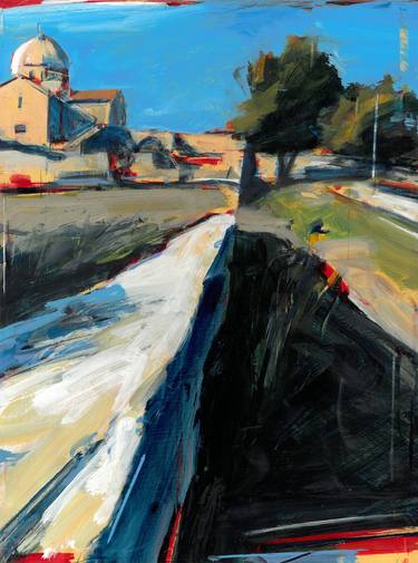 Original Abstract Landscape Paintings by Tom Voyce