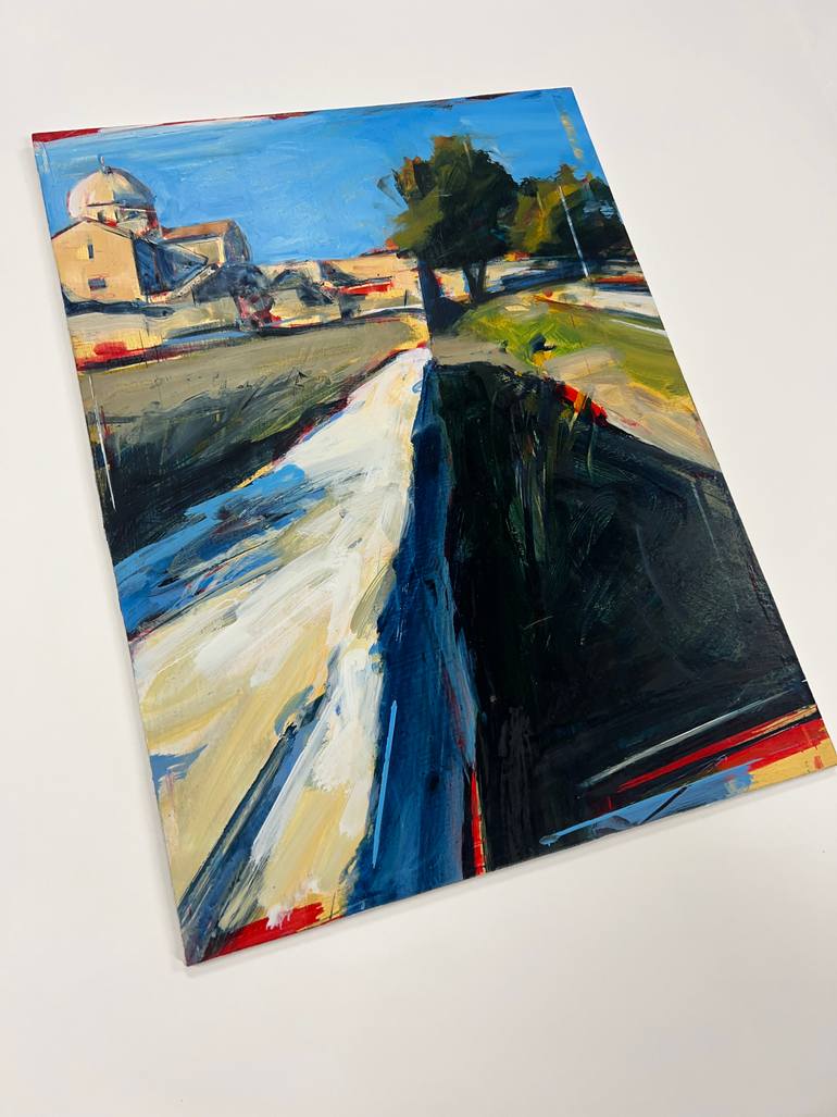 Original Abstract Landscape Painting by Tom Voyce