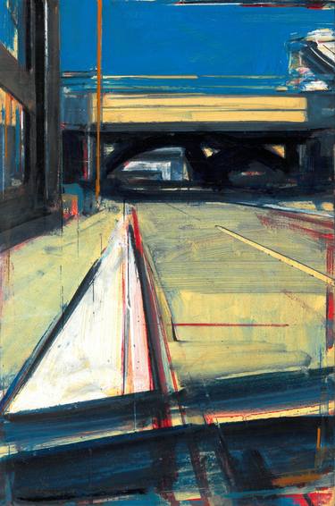 Original Abstract Cities Paintings by Tom Voyce