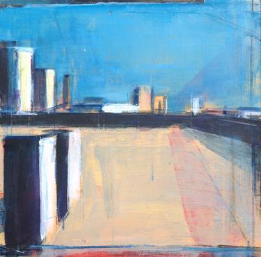 Original Abstract Cities Paintings by Tom Voyce