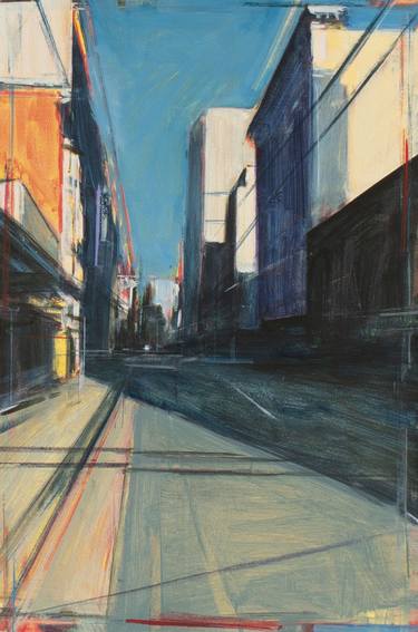Print of Abstract Cities Paintings by Tom Voyce