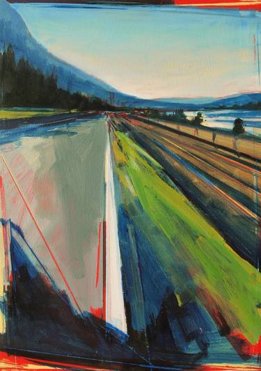 Original Abstract Landscape Paintings by Tom Voyce