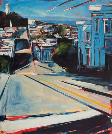 Saatchi Art Artist Tom Voyce; Paintings, “Coit Tower (San Francisco)” #art