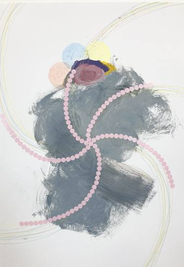 Original Abstract Drawing by Gal-La Uriol Jané