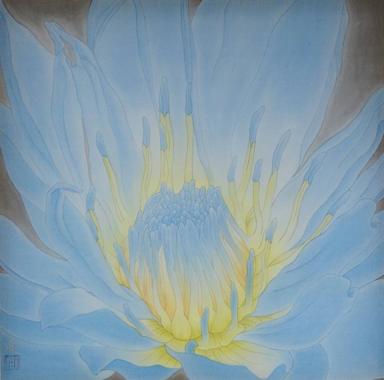 Print of Realism Floral Paintings by Yu He