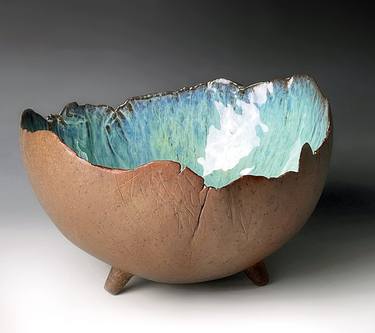 Original Abstract Botanic Sculpture by Steve Skinner