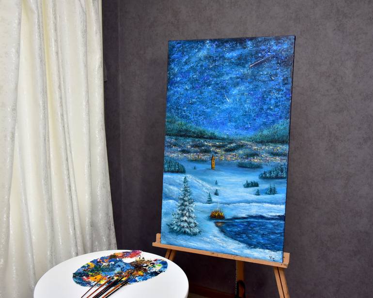 Original Modernism Landscape Painting by Viktoriia Peredrii