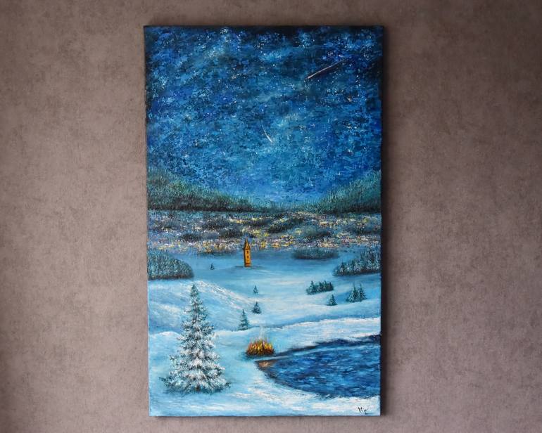 Original Modernism Landscape Painting by Viktoriia Peredrii