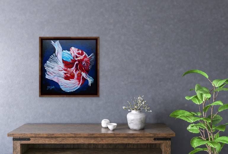 Original Contemporary Animal Painting by Chih-Ching Lan