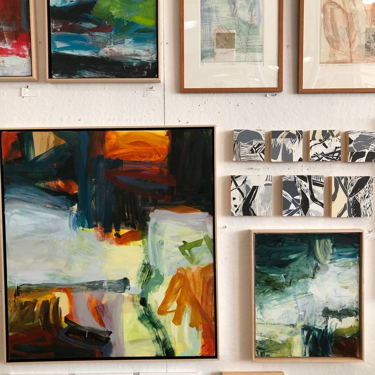 Original Abstract Expressionism Abstract Painting by Michael Rich