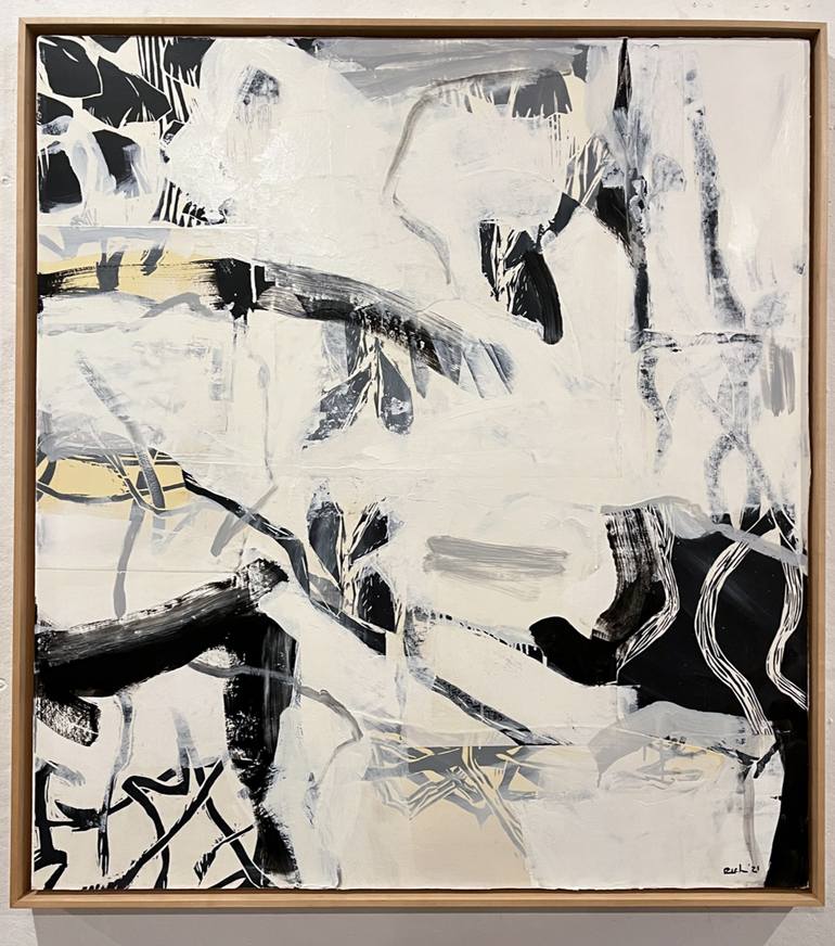 Original Abstract Expressionism Abstract Painting by Michael Rich