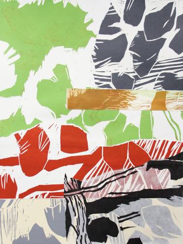 Original Abstract Garden Collage by Michael Rich