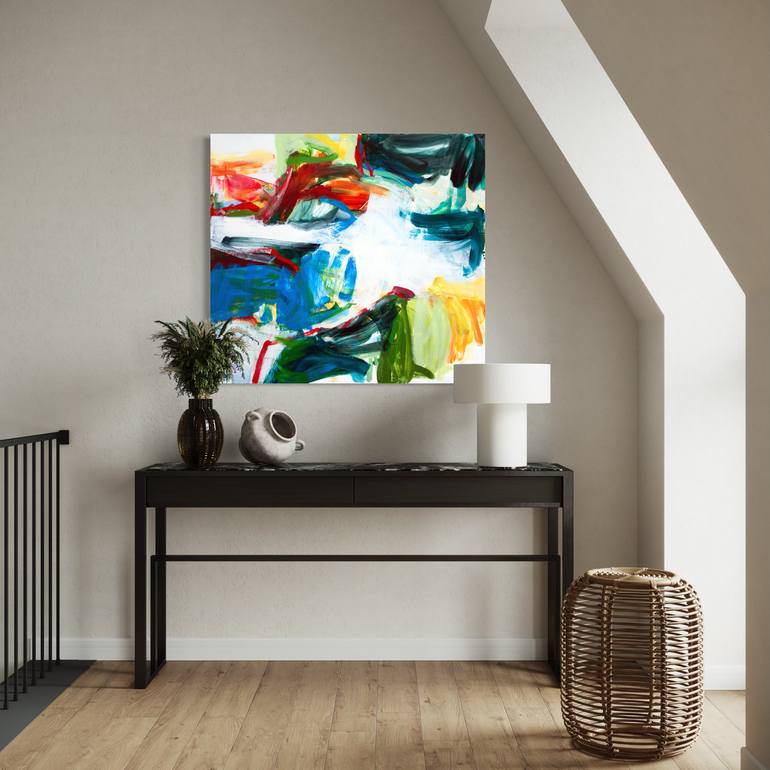 Original Abstract Expressionism Abstract Painting by Michael Rich