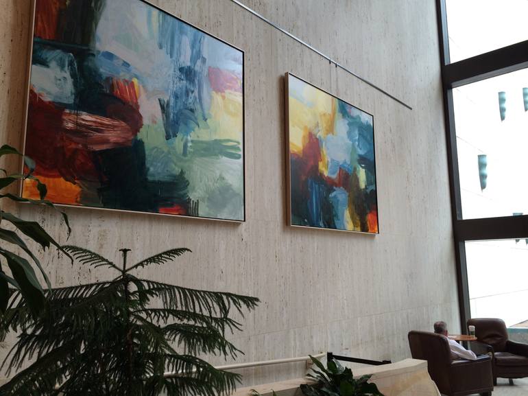 Original Abstract Expressionism Abstract Painting by Michael Rich