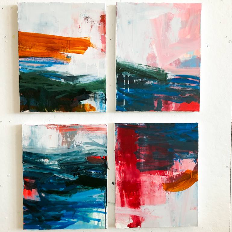 Original Abstract Expressionism Abstract Painting by Michael Rich