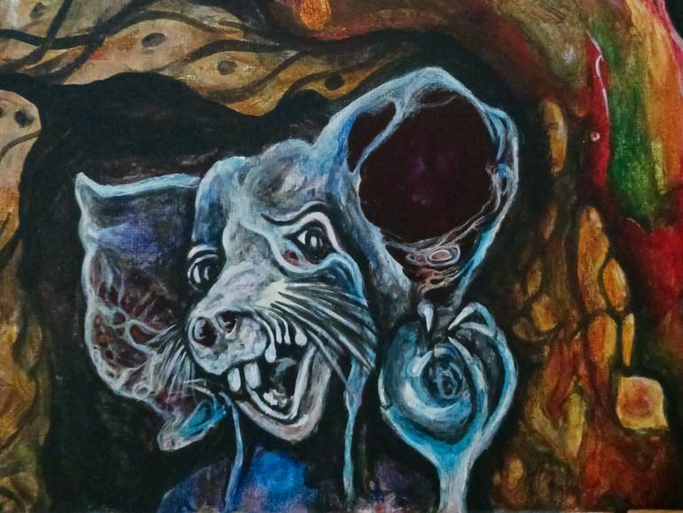 Original Abstract Fantasy Painting by Mareike Von Stamm